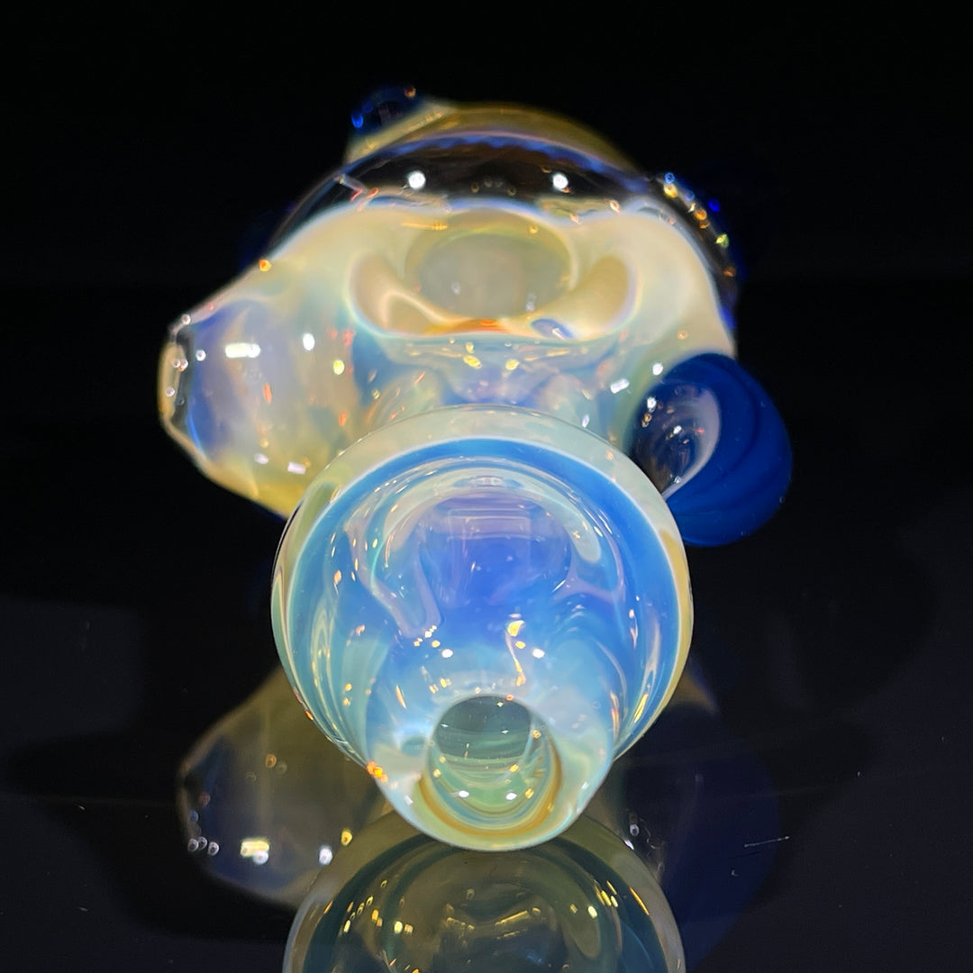 Horned Fume Honeycomb Spoon Glass Pipe Catfish Glass