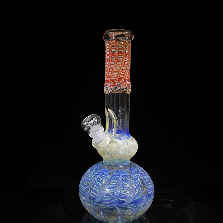 11.5" Double Bubble Color Rake Bong Glass Pipe Mary Jane's Glass   