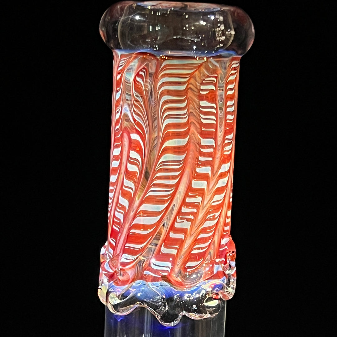 11.5" Double Bubble Color Rake Bong Glass Pipe Mary Jane's Glass   