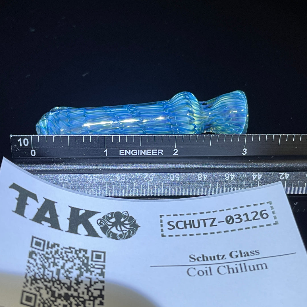 Coil Chillum Glass Pipe Schutz Glass   