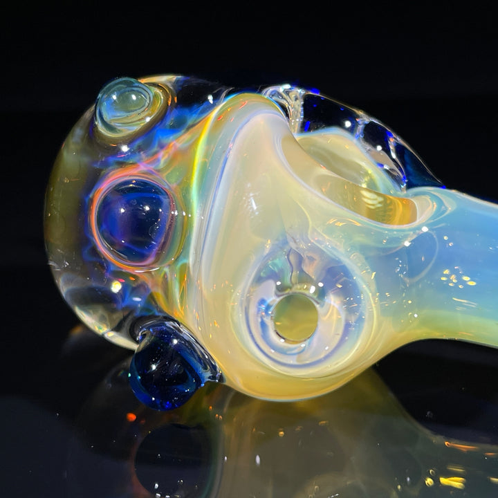 Horned Fume Honeycomb Spoon Glass Pipe Catfish Glass