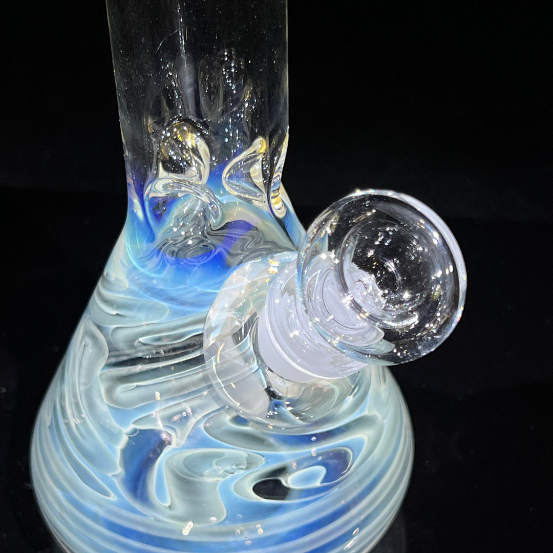 9" Fumed Squiggle Beaker Bong Glass Pipe Mary Jane's Glass   