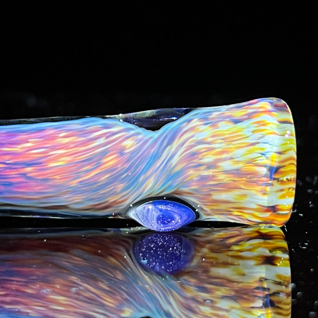 Thick Striking Purple Chillum + Case Combo Glass Pipe Chuck Glass