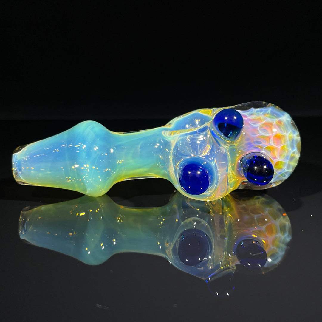 Fumed Honeycomb Spoon Glass Pipe Catfish Glass