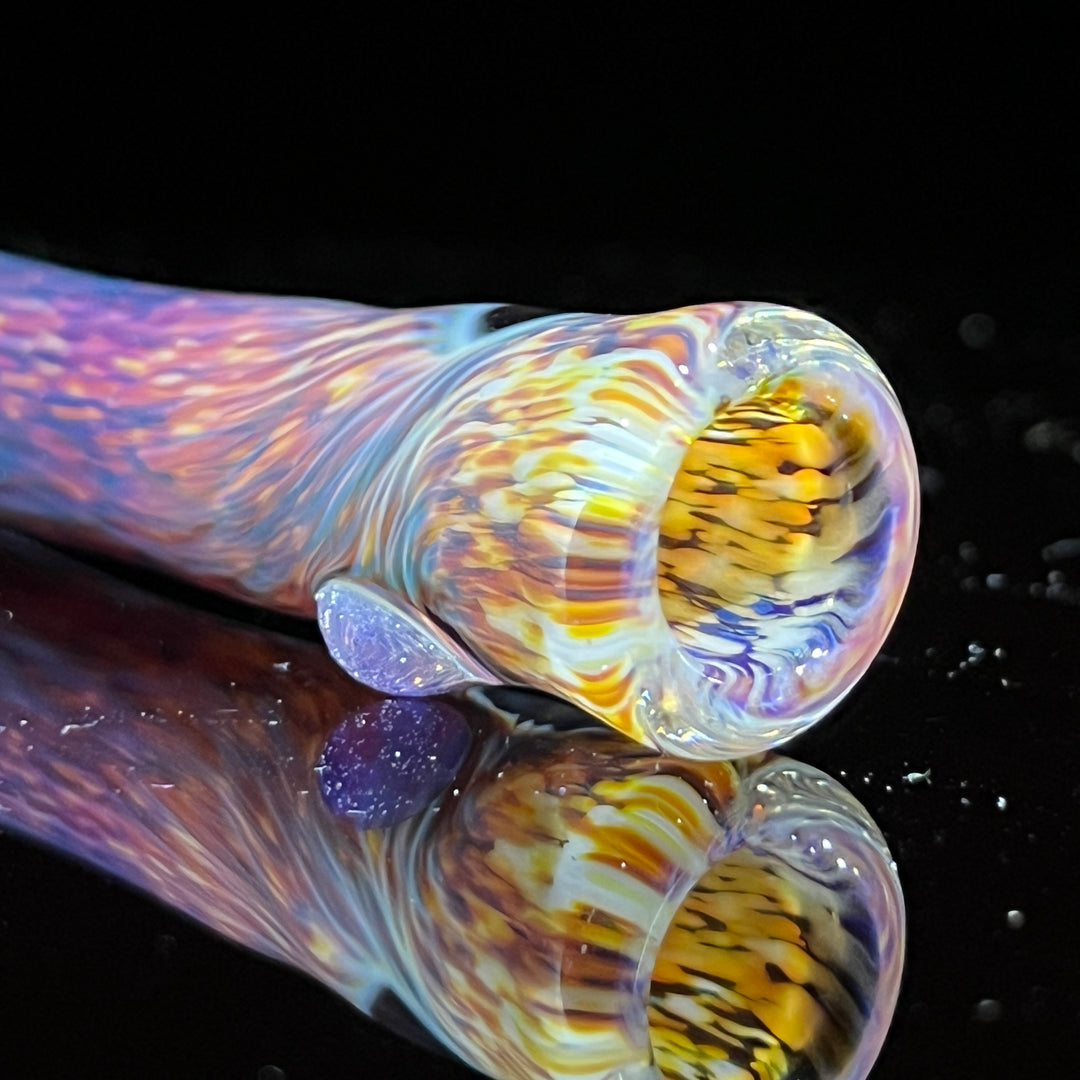 Thick Striking Purple Chillum + Case Combo Glass Pipe Chuck Glass