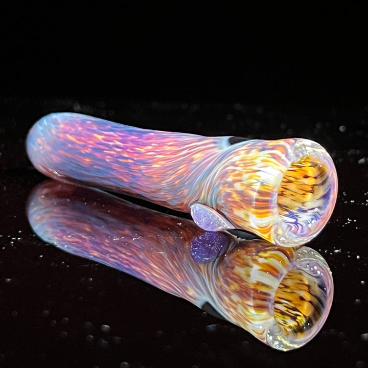 Thick Striking Purple Chillum + Case Combo Glass Pipe Chuck Glass