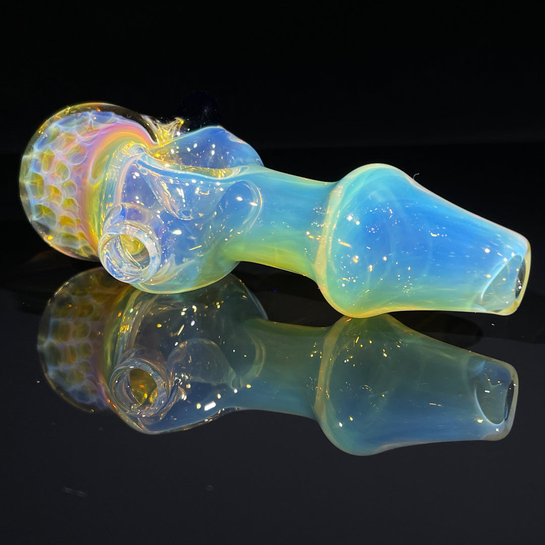 Fumed Honeycomb Spoon Glass Pipe Catfish Glass