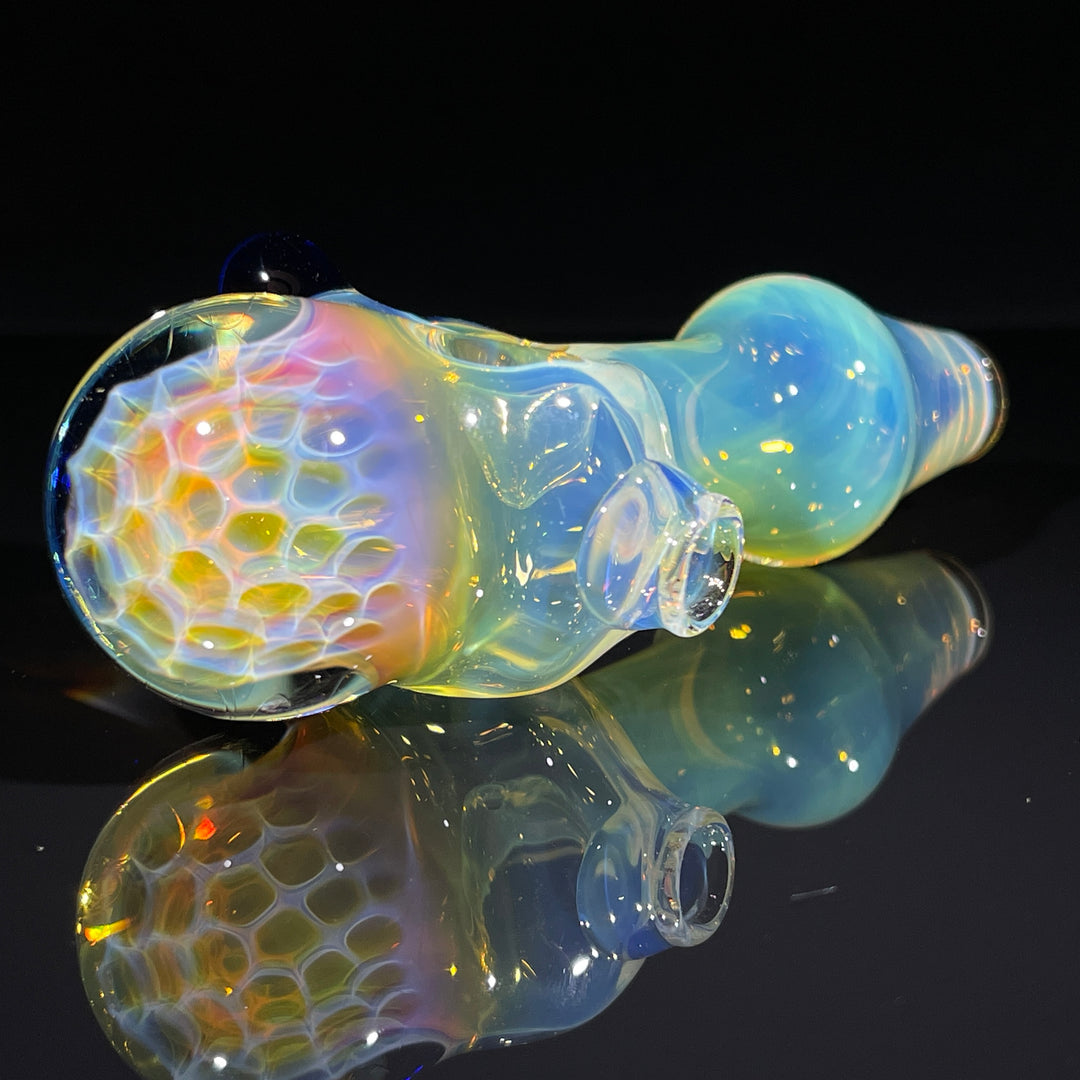 Fumed Honeycomb Spoon Glass Pipe Catfish Glass