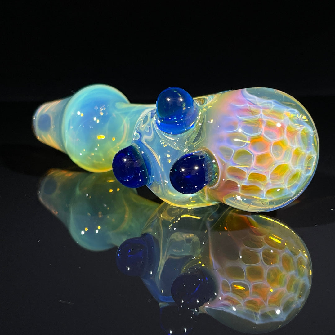 Fumed Honeycomb Spoon Glass Pipe Catfish Glass