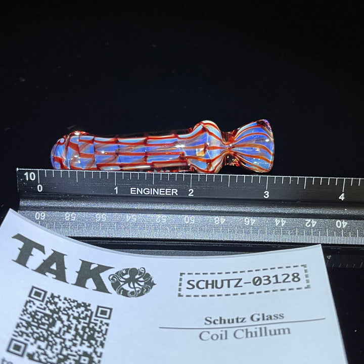 Coil Chillum Glass Pipe Schutz Glass   