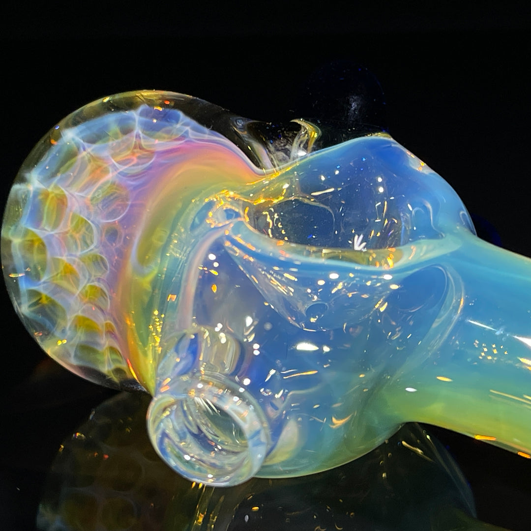 Fumed Honeycomb Spoon Glass Pipe Catfish Glass