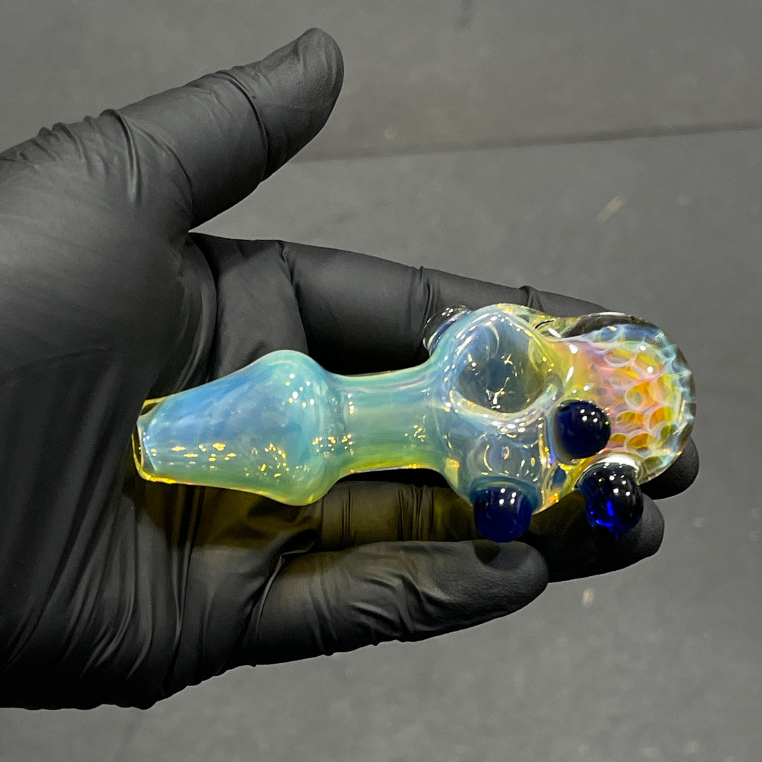 Fumed Honeycomb Spoon Glass Pipe Catfish Glass