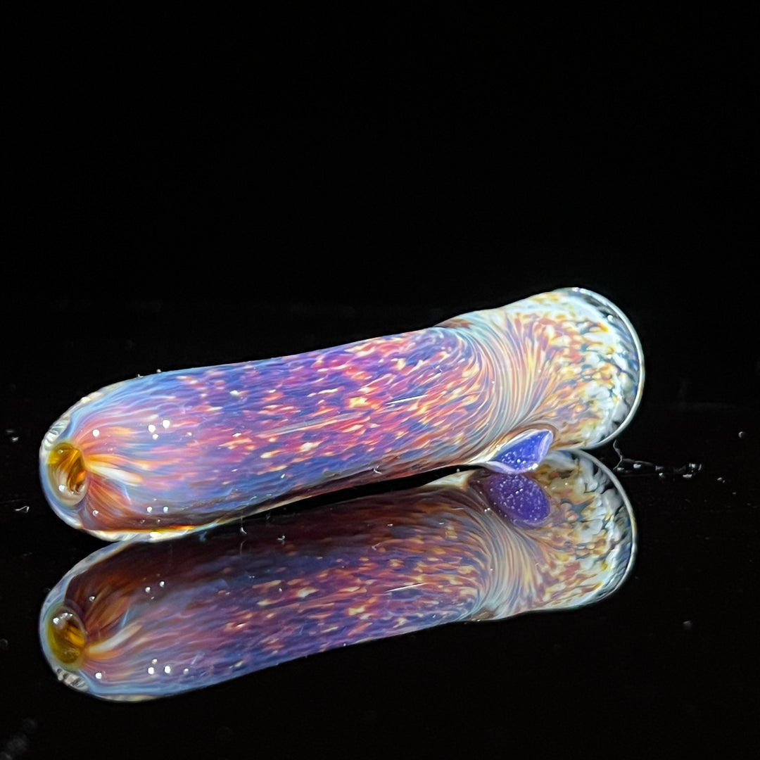 Thick Striking Purple Chillum Glass Pipe Chuck Glass