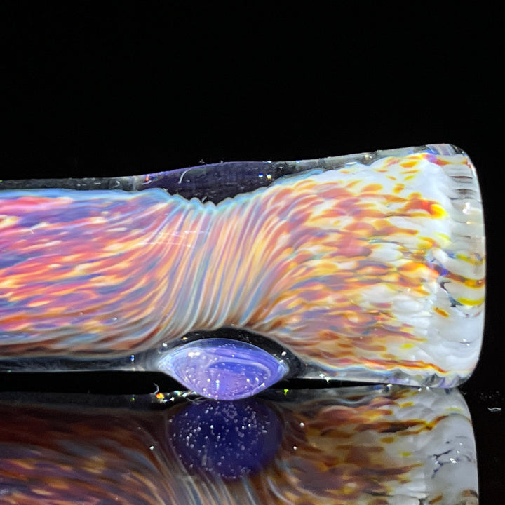 Thick Striking Purple Chillum Glass Pipe Chuck Glass