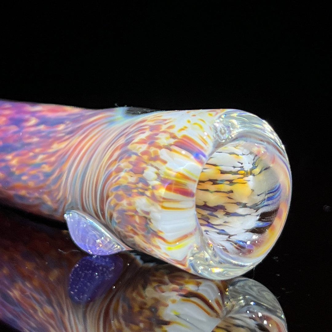 Thick Striking Purple Chillum Glass Pipe Chuck Glass