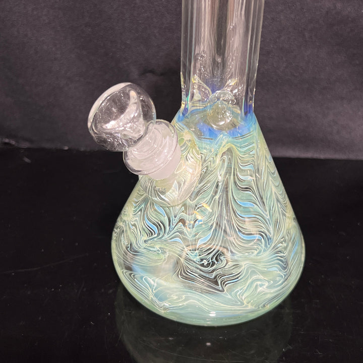 9.5" Color Rake Beaker Bong Glass Pipe Mary Jane's Glass   