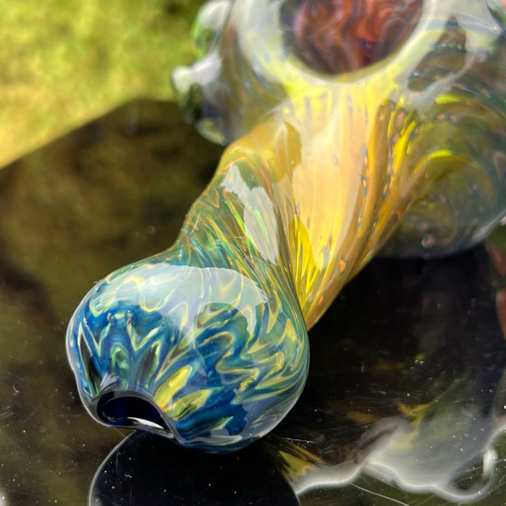 Molten Thick and Twisted Pipe Glass Pipe Molten Imagination   