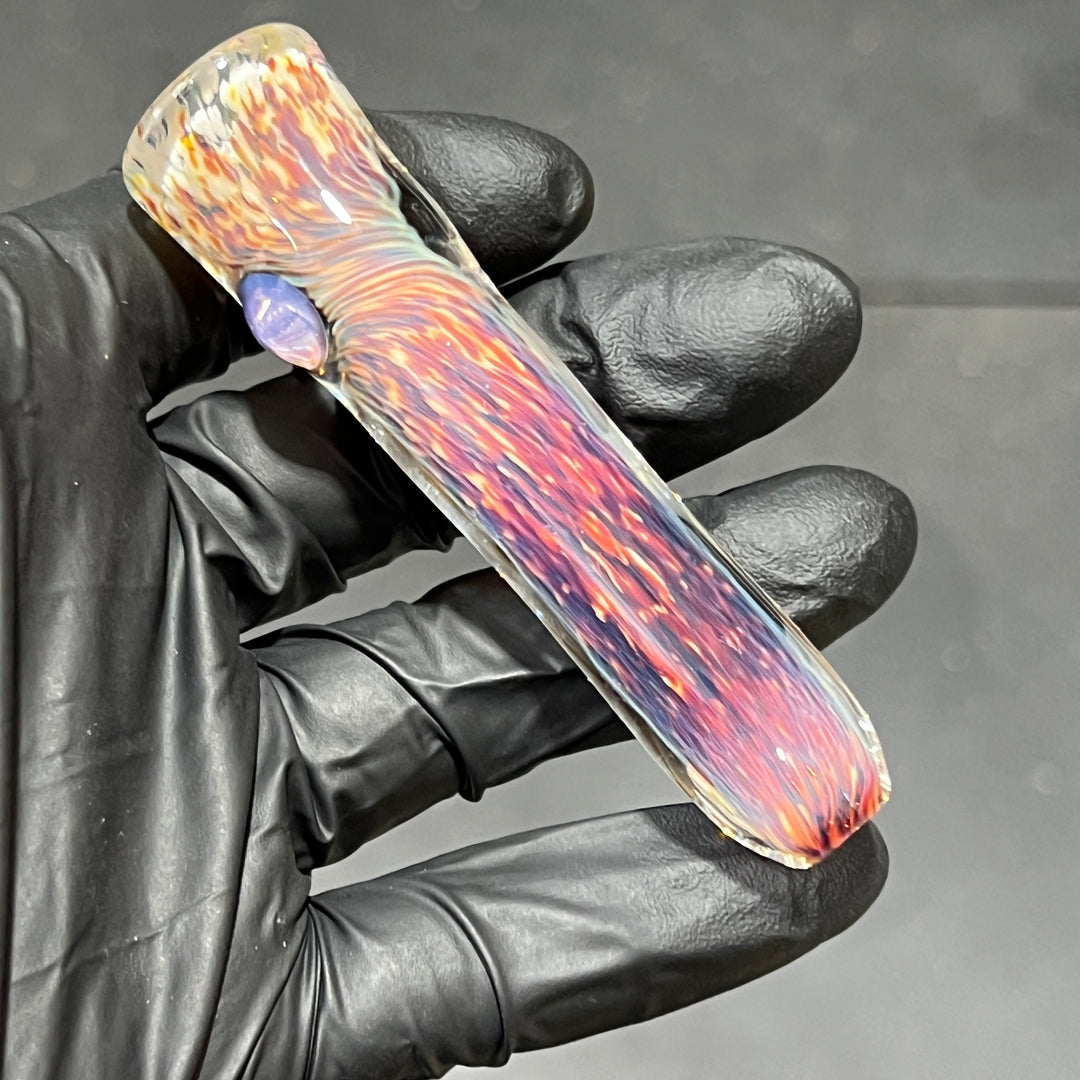 Thick Striking Purple Chillum Glass Pipe Chuck Glass