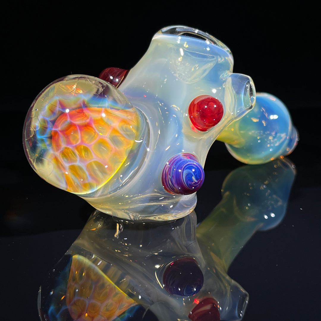 Fumed Honeycomb Hammer Glass Pipe Catfish Glass