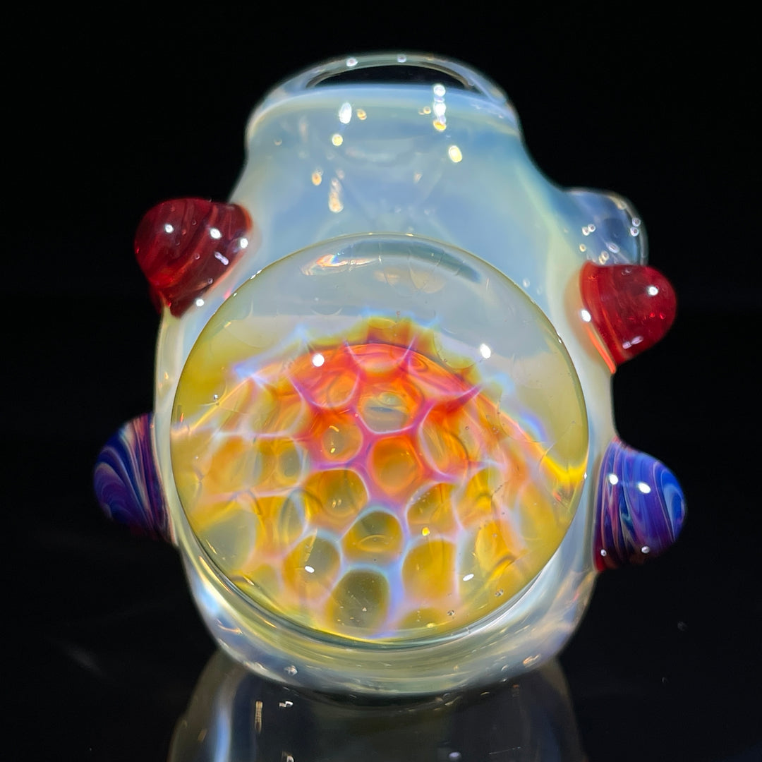 Fumed Honeycomb Hammer Glass Pipe Catfish Glass