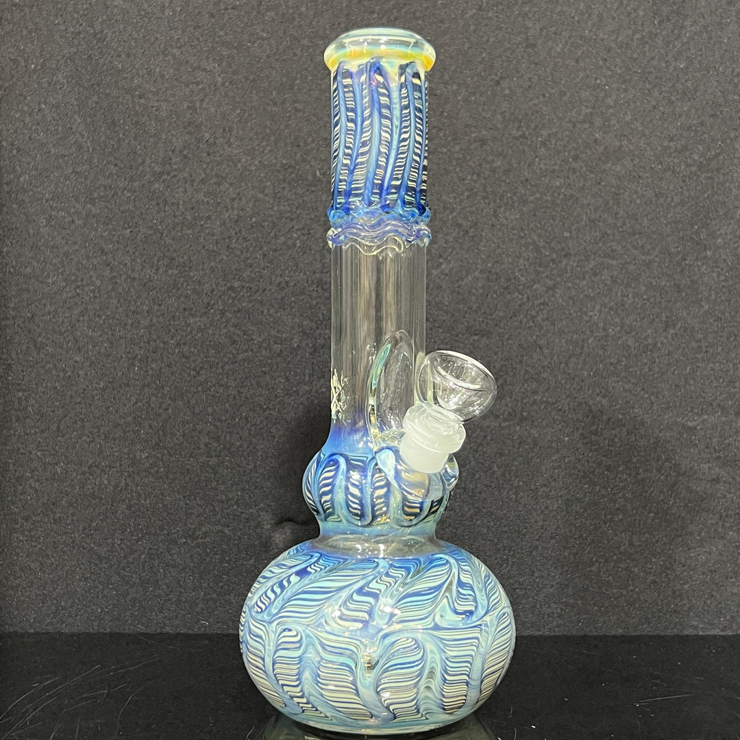 11" Double Bubble Color Rake Bong Glass Pipe Mary Jane's Glass   