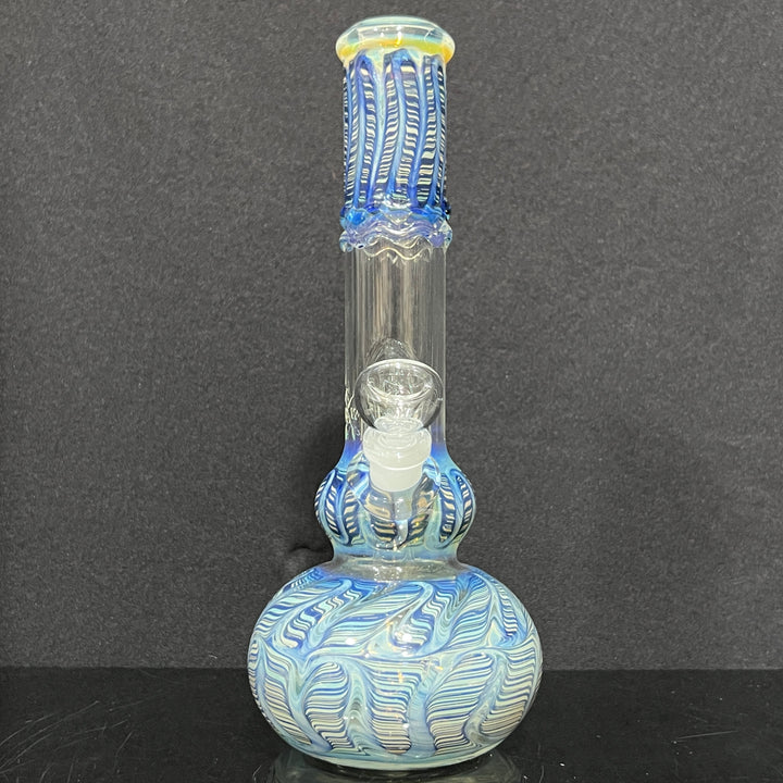 11" Double Bubble Color Rake Bong Glass Pipe Mary Jane's Glass   