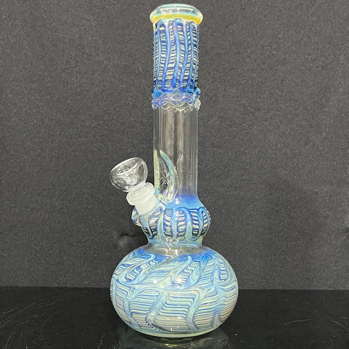 11" Double Bubble Color Rake Bong Glass Pipe Mary Jane's Glass   