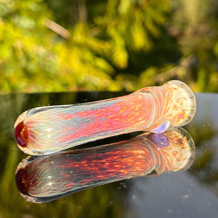 Thick Striking Purple Chillum Glass Pipe Chuck Glass