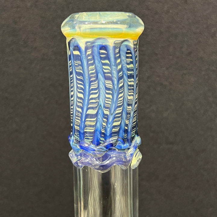 11" Double Bubble Color Rake Bong Glass Pipe Mary Jane's Glass   