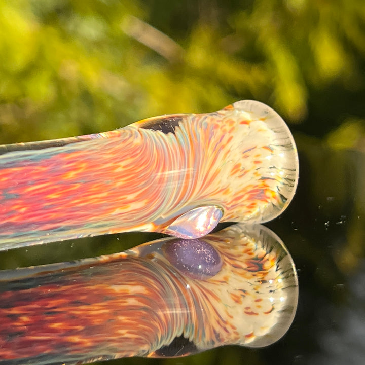 Thick Striking Purple Chillum Glass Pipe Chuck Glass