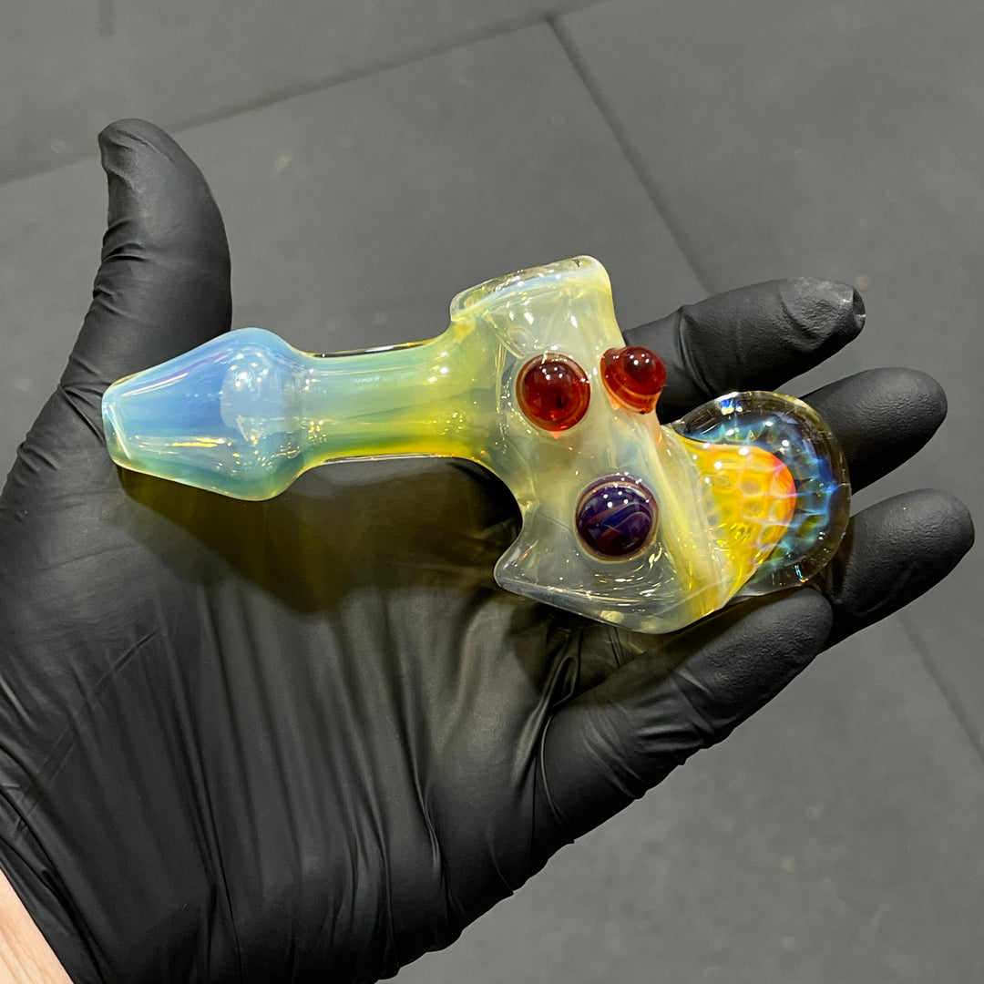 Fumed Honeycomb Hammer Glass Pipe Catfish Glass