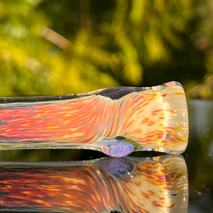 Thick Striking Purple Chillum Glass Pipe Chuck Glass