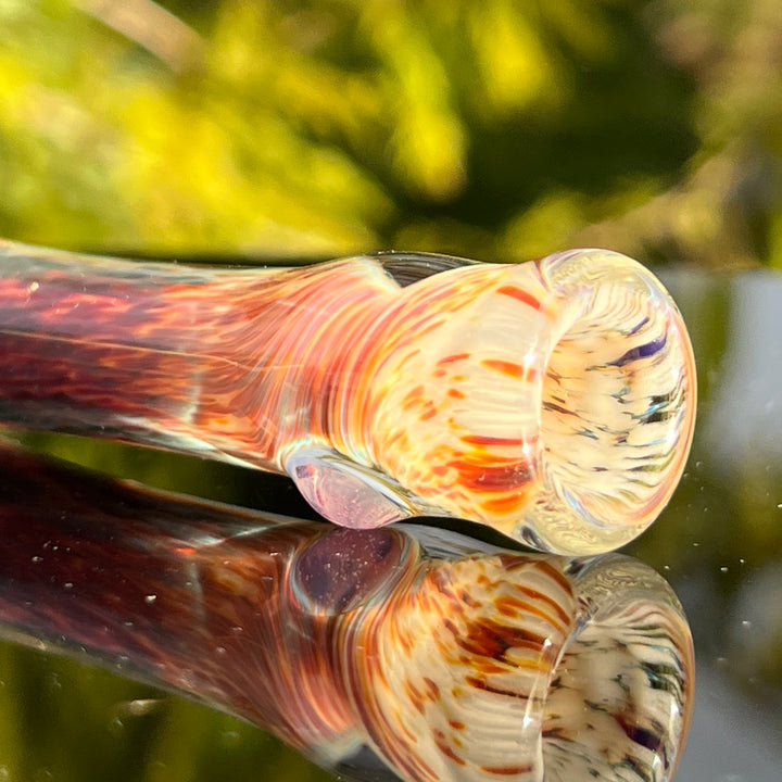 Thick Striking Purple Chillum Glass Pipe Chuck Glass