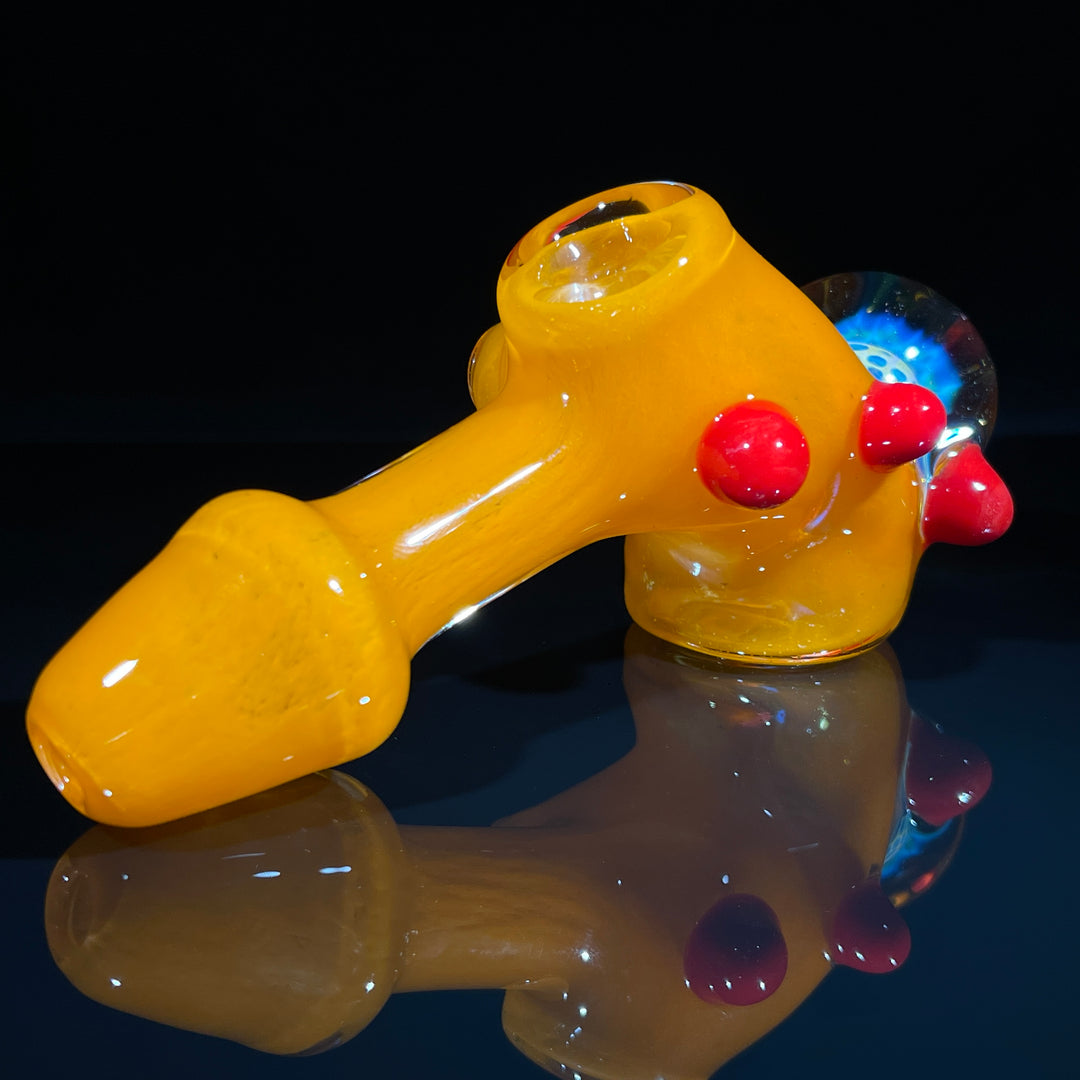 Frit Honeycomb Hammer Glass Pipe Catfish Glass