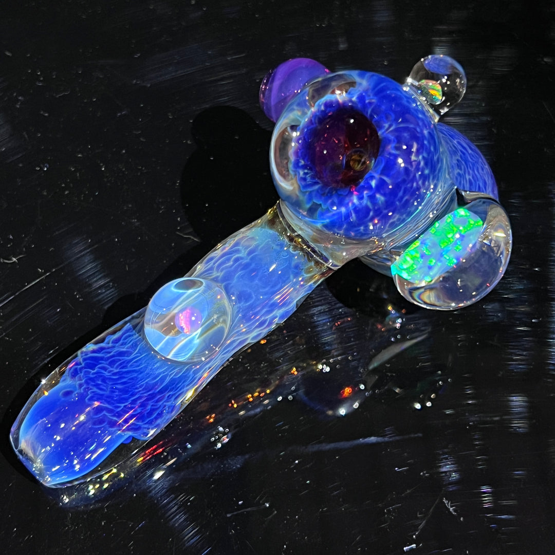 Pocket Purple Nebula Opal Hammer Glass Pipe Tako Glass   