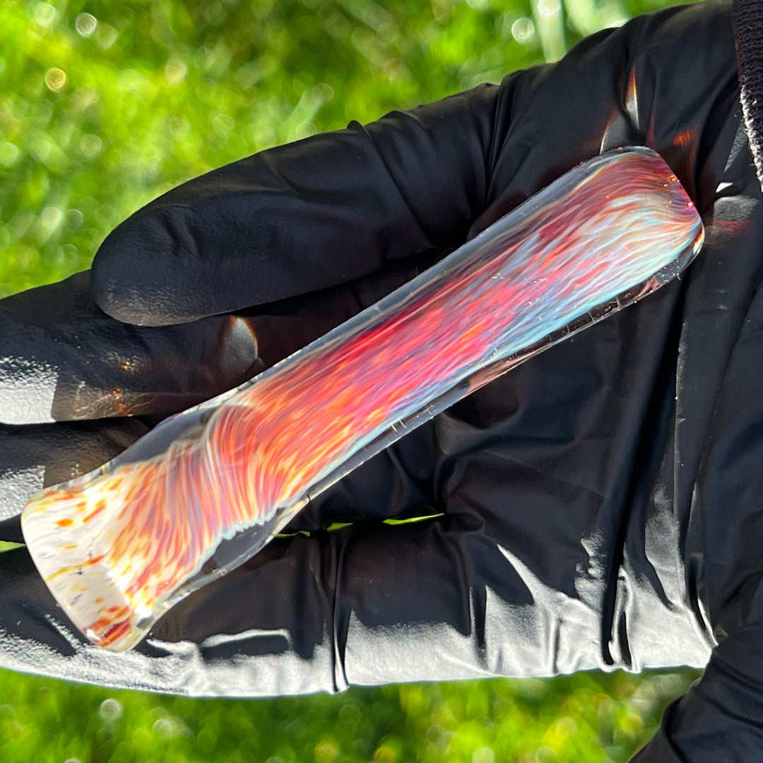 Thick Striking Purple Chillum Glass Pipe Chuck Glass