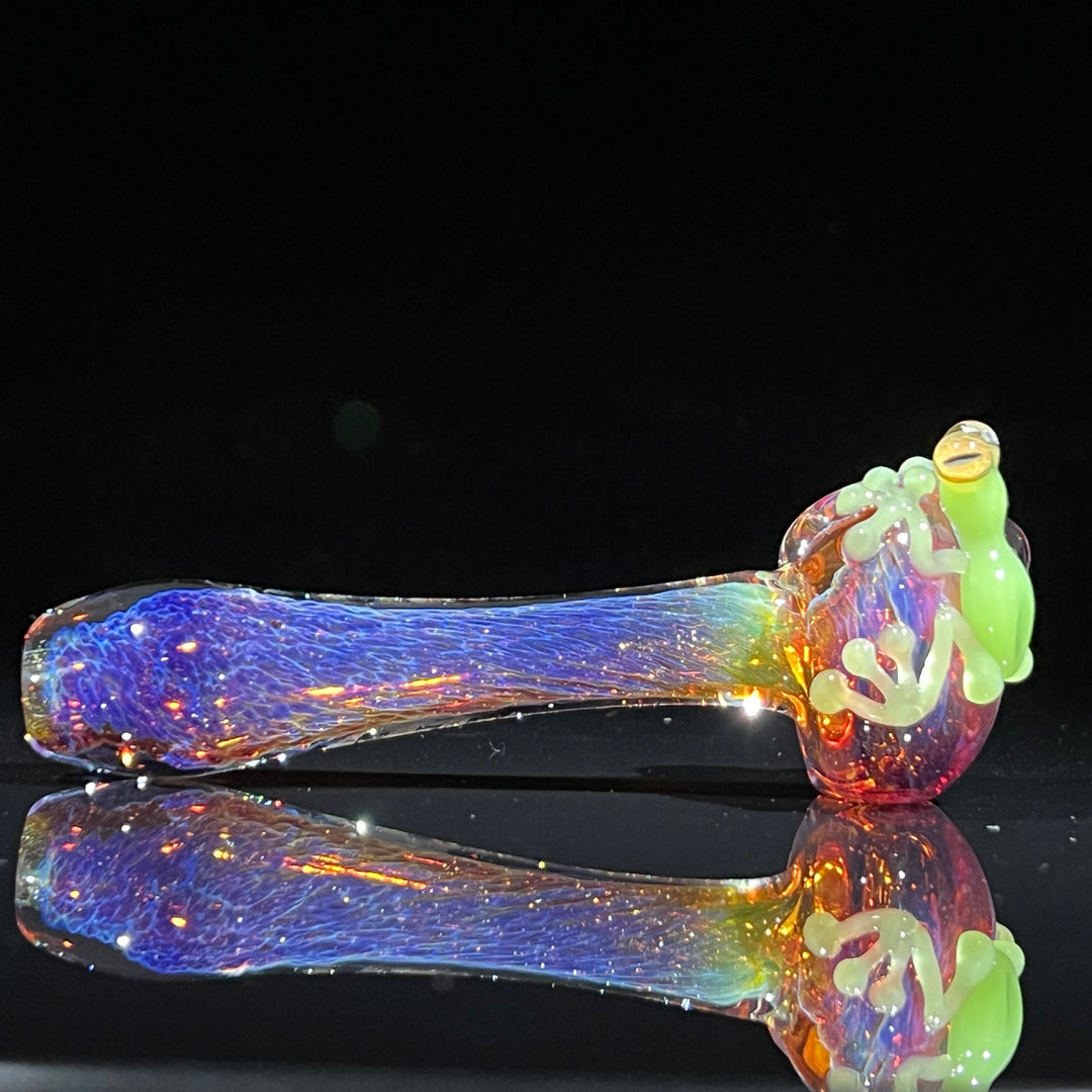 Purple Magic Opal Frog Spoon Glass Pipe Beezy Glass