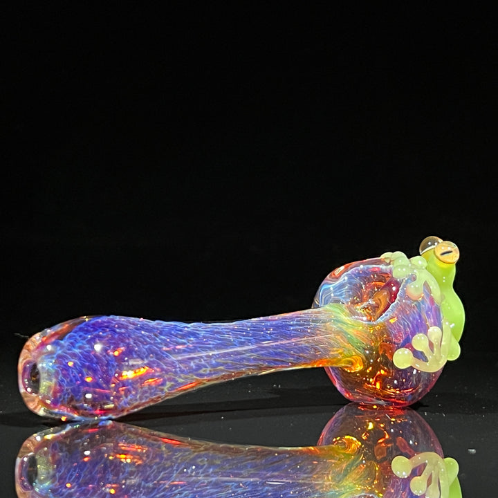 Purple Magic Opal Frog Spoon Glass Pipe Beezy Glass