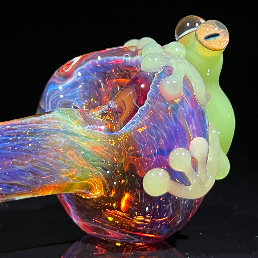 Purple Magic Opal Frog Spoon Glass Pipe Beezy Glass