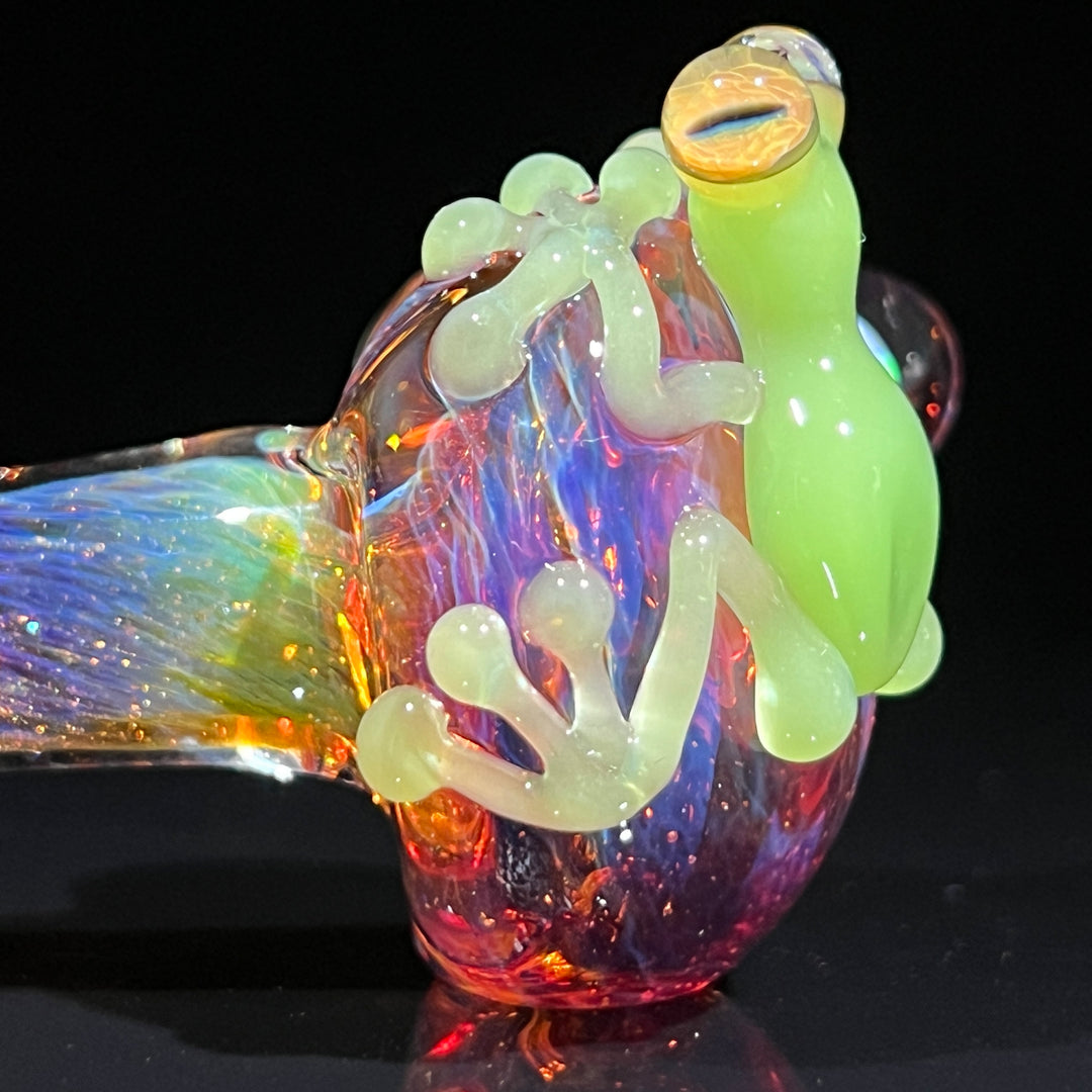 Purple Magic Opal Frog Spoon Glass Pipe Beezy Glass