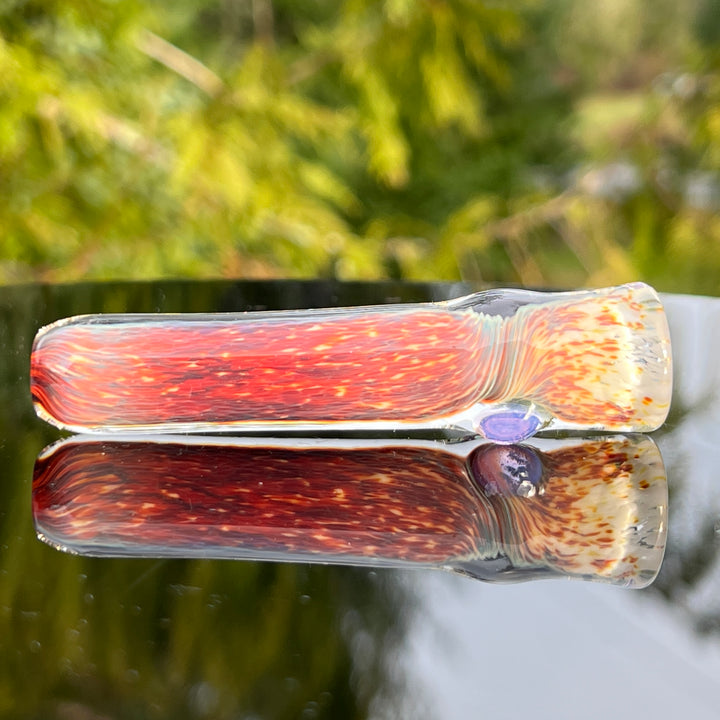 Thick Striking Purple Chillum Glass Pipe Chuck Glass