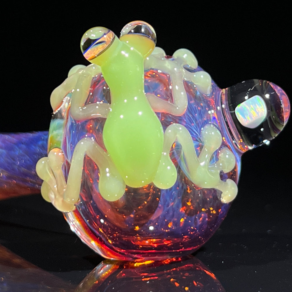 Purple Magic Opal Frog Spoon Glass Pipe Beezy Glass