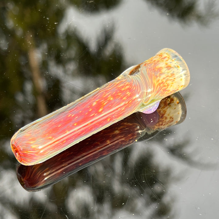 Thick Striking Purple Chillum Glass Pipe Chuck Glass