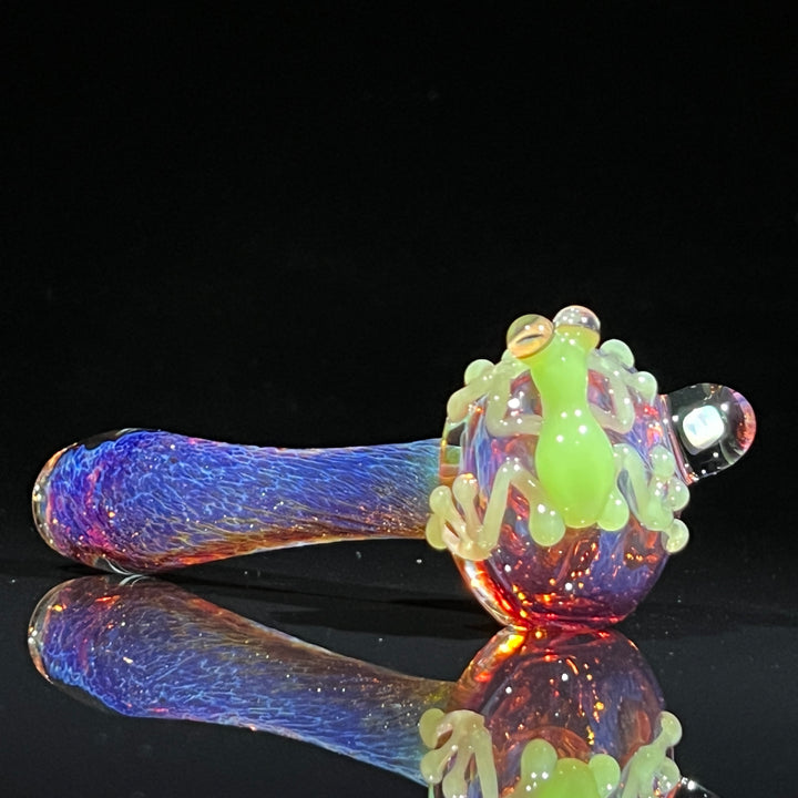 Purple Magic Opal Frog Spoon Glass Pipe Beezy Glass