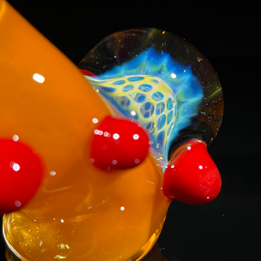 Frit Honeycomb Hammer Glass Pipe Catfish Glass