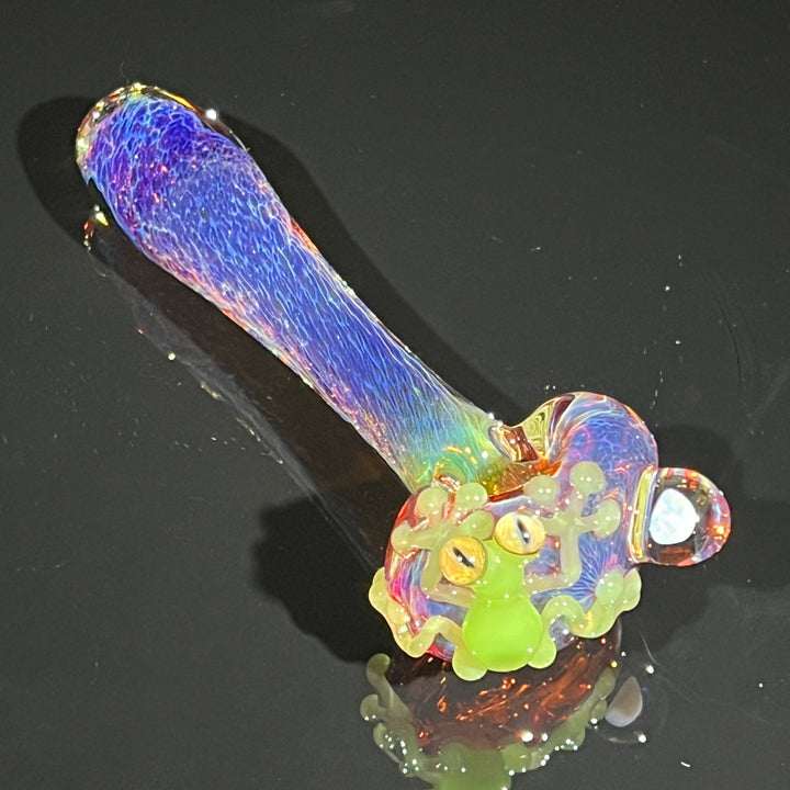 Purple Magic Opal Frog Spoon Glass Pipe Beezy Glass