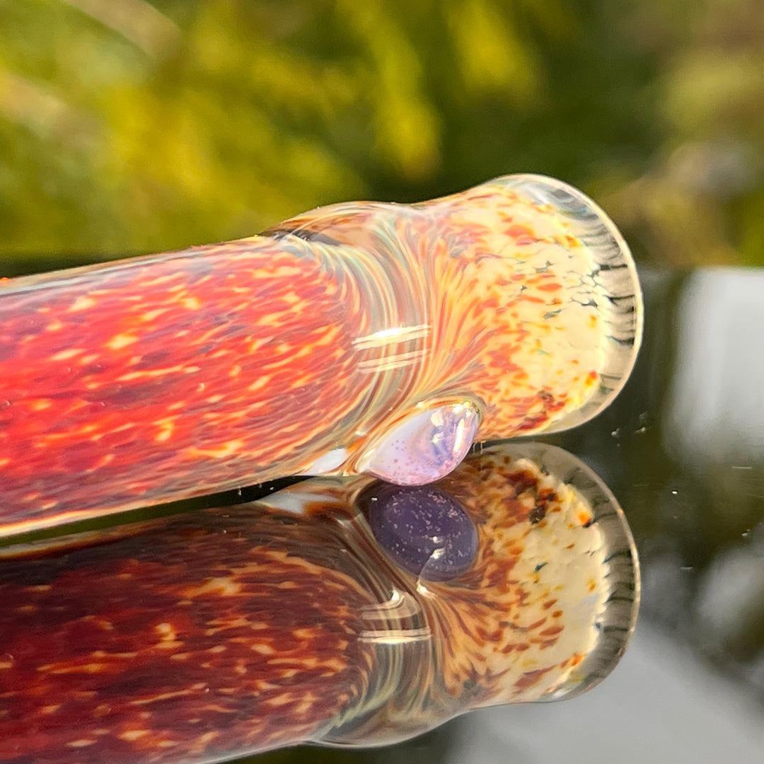 Thick Striking Purple Chillum Glass Pipe Chuck Glass