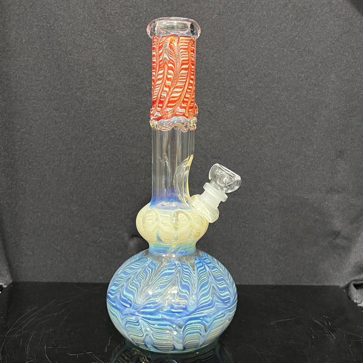 11.5" Double Bubble Color Rake Bong Glass Pipe Mary Jane's Glass   