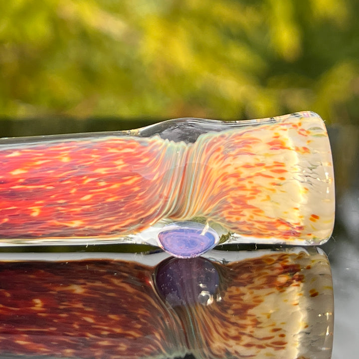 Thick Striking Purple Chillum Glass Pipe Chuck Glass