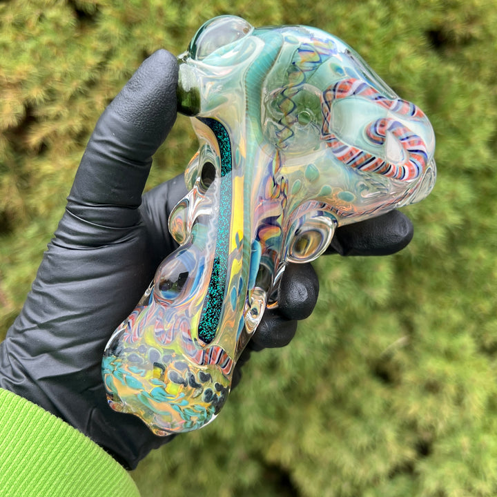 Molten Thick and Twisted Pipe Glass Pipe Molten Imagination   